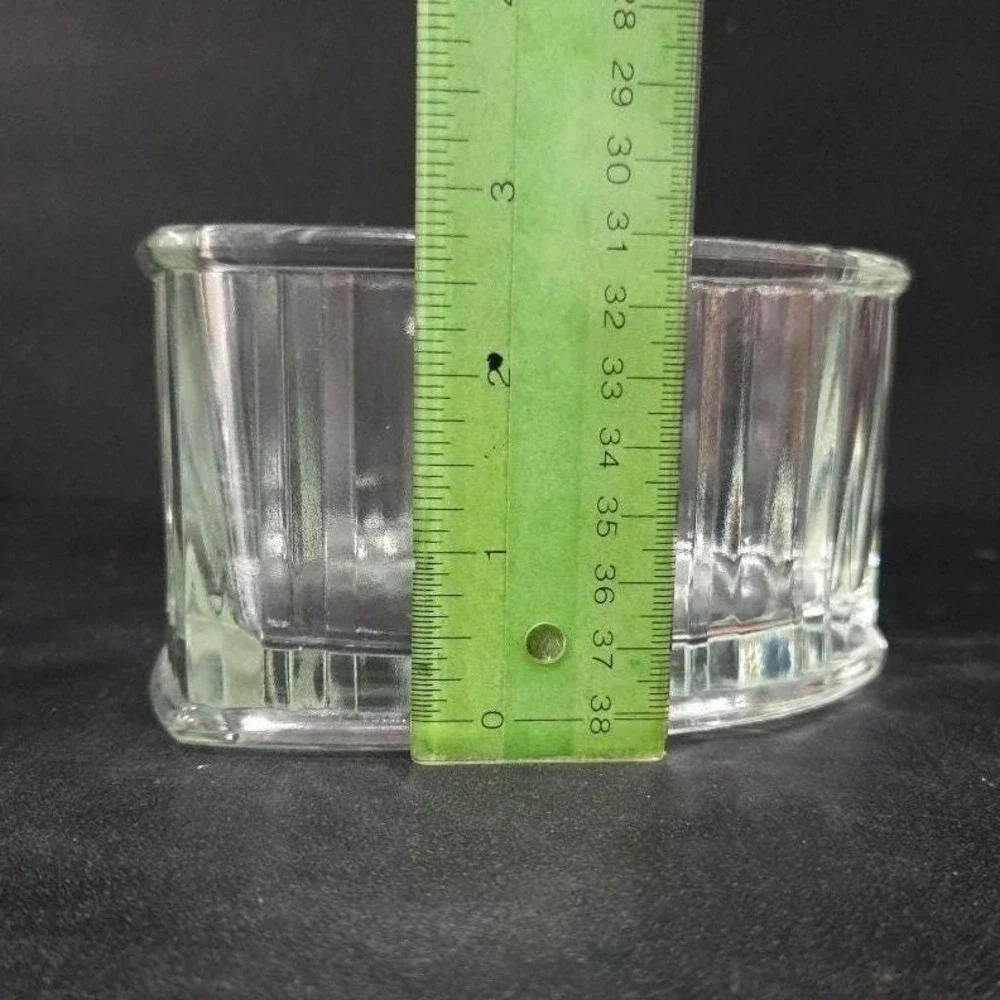 FTDA Clear Heart Glass Dish 1982, Vintage‎ Trinket Holder, Jewelry Candy Bowl